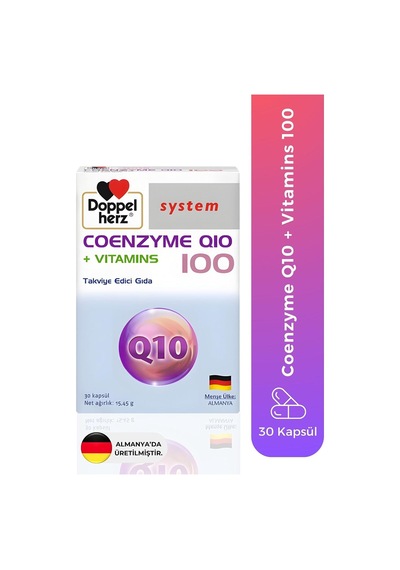 Doppel Herz Koenzim Q10 + Vitamins 100 Mg, 30 Kapsül