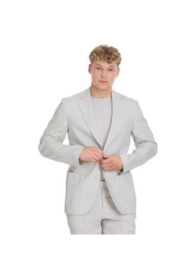 Hatemoğlu Bej Slim Fit Mono Yaka Keten Takım Elbise 29703 Bej Hatemoğlu Bej Slim Fit Mono Yaka Keten Takım Elbise 29703 Bej