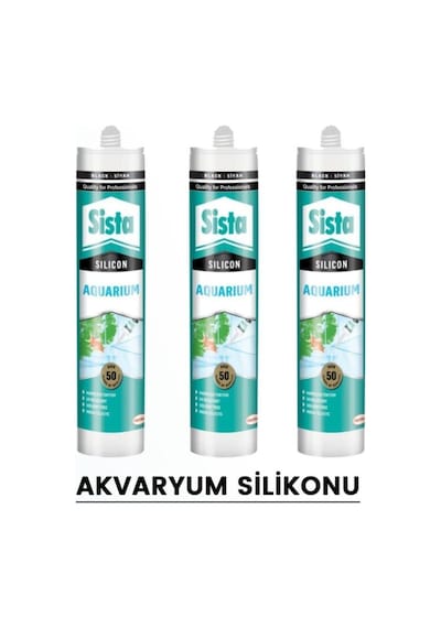 Henkel Sista Şeffaf Akvaryum Silikonu 310 Ml 3 Adet