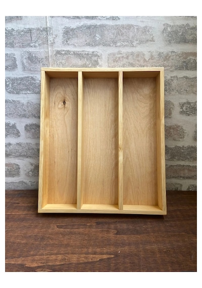 30x35 Cm Ahşap Kaşıklık Çekmece İçi Kepçe Maşa Ve Servis Gereçleri Düzenleyici Organizer