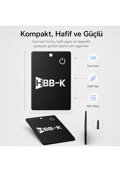 Hbb-k Apple Uyumlu iOS&android Akıllı Kart Siyah 2'li Paket