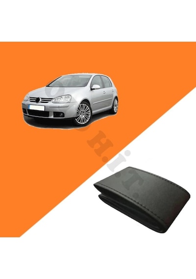 Volkswagen Golf 5 Yeni Direksiyon Uyumlu Deri Direksiyon Kılıfı Kaliteli Dikmeli Siyah