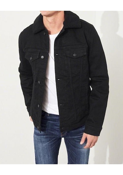 Oliggopol Slim Fit Içi Full Kürklü Erkek Kot Ceket Mont(300903773)