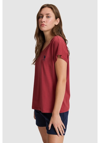 U.S. Polo Assn. U.s. Polo Assn. Kadın Vişne Tişört Basic 50323541-vr223