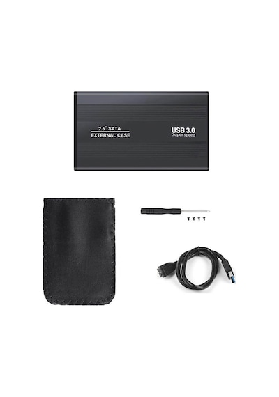 Wozlo 2.5 Hdd Kutusu Usb 3.0 Harici Harddisk Ssd Kutu - Alüminyum Gövde - Micro Usb 3.0 Giriş