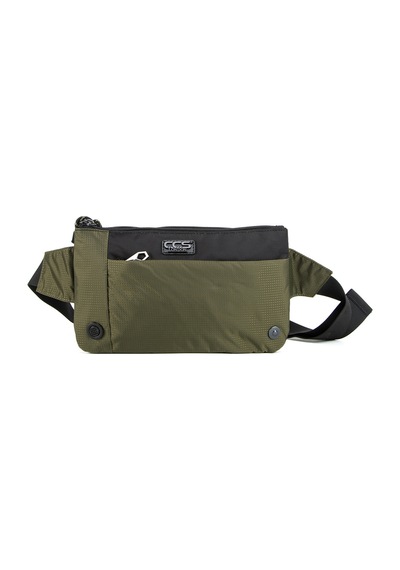 Necati Çanta Sürdürülebilir Şıklık: Çok Gözlü Su Geçirmez Doğa Dostu Bel Çantası Haki-1232