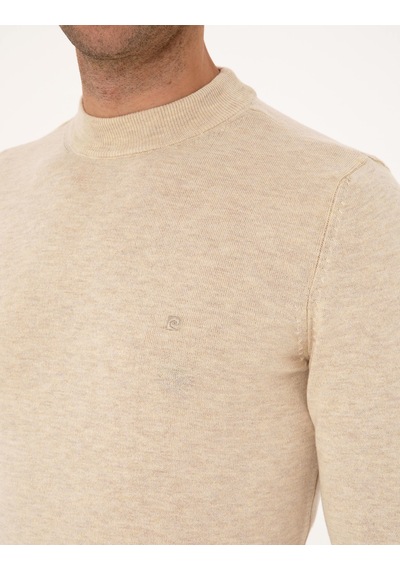 Pierre Cardin Erkek Krem Melanj Kazak /triko 50314188-vr159 Krem Melanj