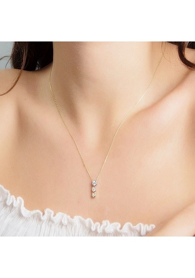 Tektaş Altın Kolye Tria 14K Gold
