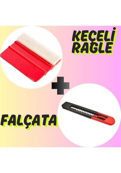 Keçeli Ragle Ve Falçata Folyo Yapıştırma Aparatı