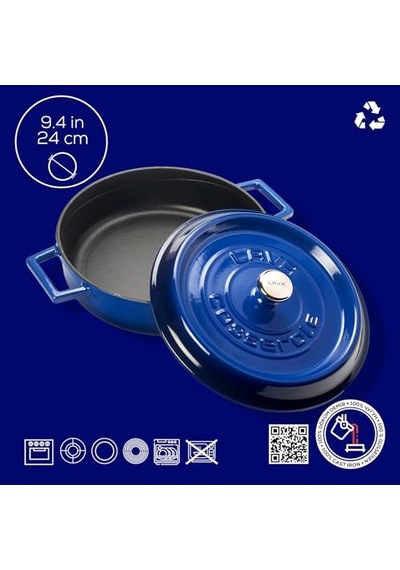 Döküm Tencere 24x24x11 5 Çok Renkli