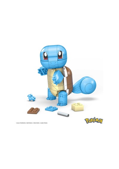 Gyh00 Mega Pokémon Squirtle - Yap Ve Oyna Figürler 199 Parça +7 Yaş Çok Renkli