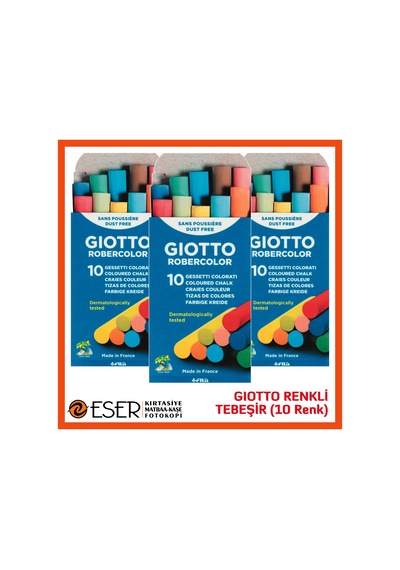 Giotto Robercolor Tebeşir Karışık Renkler 10'lu Paket