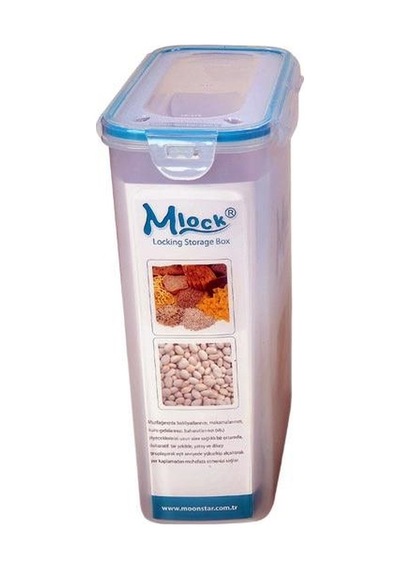 Moonstar Bakliyat Saklama Kabı Üçlü Set Contalı Hava Geçirmez St- Çok Renkli