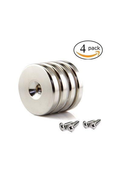 4 Adet 20Mm X 10-5Mm X 5Mm Havşa Delikli Güçlü Neodyum Miknatis
