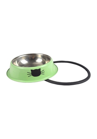 Paslanmaz Çelik Kedi Köpek Mama ve Su Kabı 180 ML
