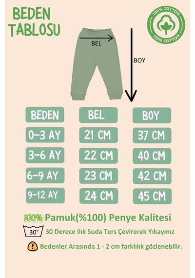 Bebetospik %100 Pamuklu Tehlikeliyim Diyorum Baskılı Kız - Erkek Bebek & Çocuk Takım Sari
