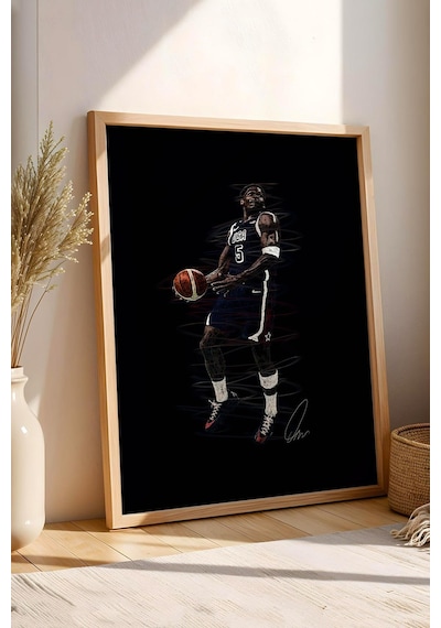 Anthony Edwards Çerçeveli Tablo Nba Basketbol - Estetik Poster