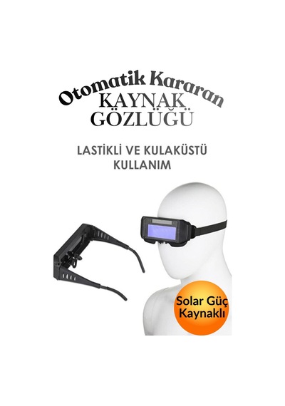 Otomatik Kararan Kaynakçı Gözlüğü Kaynak Maskesi Koruyucu Güvenliği Gözlük Kaynak