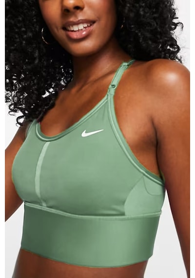 Nike Dri-fit İndy Light Support Longline Green Bra Sporcu Sütyeni Bra Yeşil