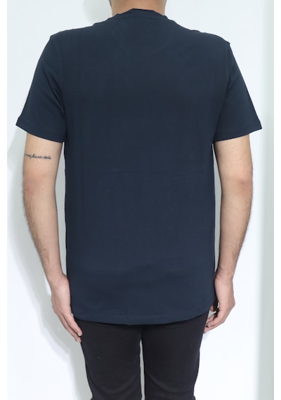 Santa Dmctekstil Erkek Düz Spor Kesim Kalıbı Rahat V Yaka T-shirt Lacivert