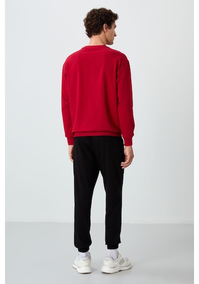 Tommy Life Kırmızı - Siyah Casual O Yaka Lastik Paça Pamuklu Erkek Oversize Eşofman Takımı - 85120 Kırmızı - Siyah Tommy Life Kırmızı - Siyah Casual O Yaka Lastik Paça Pamuklu Erkek Oversize Eşofman Takımı - 85120 Kırmızı - Siyah