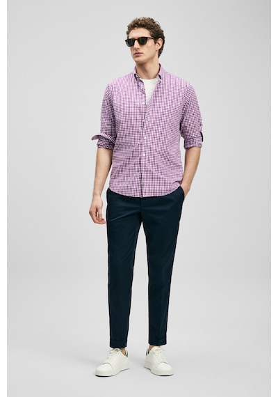 Lufian Marco Erkek Basic Gömlek Regular Fit Mor Mor 111010653100850 Mor