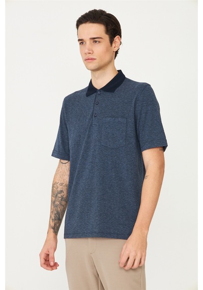 Lacivert Polo Yaka T-shirt Laci