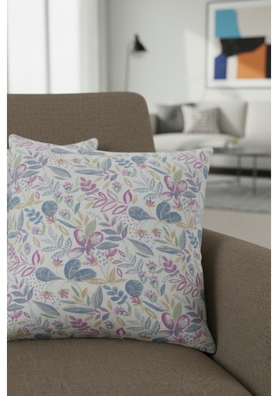 Chevron Bohem Dekoratif Punch Yastık Kırlent Kılıfı 2 Adet 45x45 İlkbahar Rüyası Pembe 45 x 45