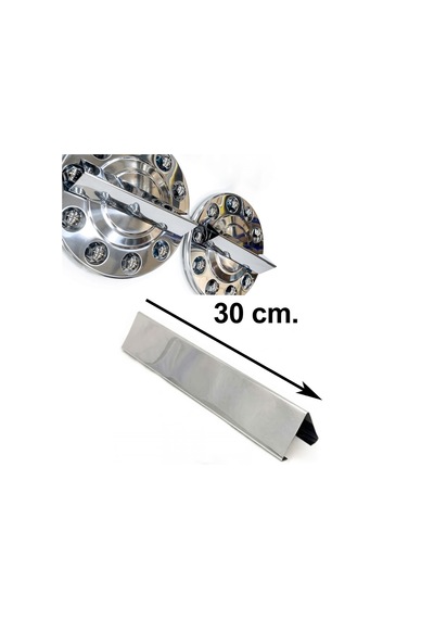 Universal Piramit Jant Kapağı Fırfırı 4'lü Set 30cm Krom Metal Profil-piramit Fırfır
