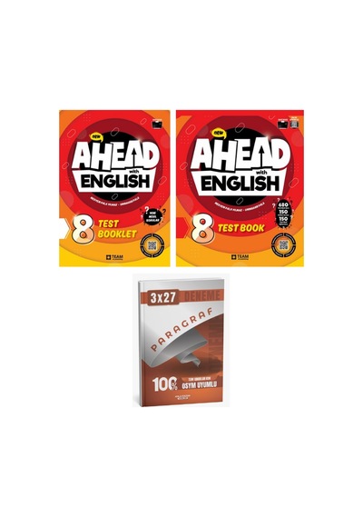 Teamelt 2027 Ahead With English 8 Test Book+test Booklet+ Anla Kazan Paragraf