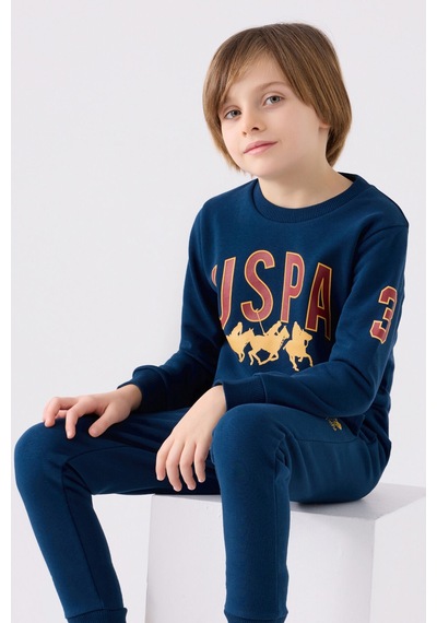 U.S. Polo Assn. Erkek Çocuk Lacivert Eşofman Takımı Us1908-c-v1 Lacivert
