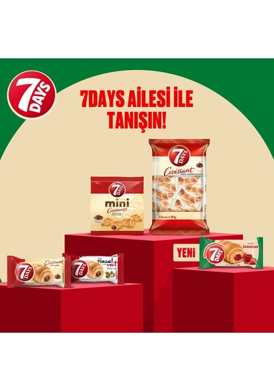 7 Days Çilekli Kruvasan 60 Gr - 24 Adet