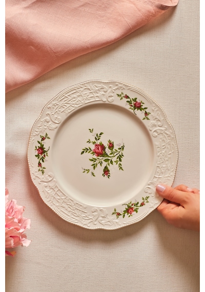 Karaca Vintage Rose Servis Tabağı 26 Cm Çok Renkli