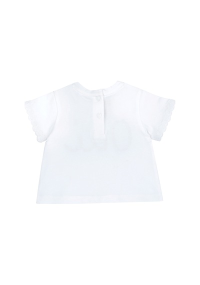 Chicco Kız Bebek Kısa Kollu Tişört 09101856000000 000032 Beyaz