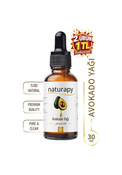 Avokado Yağı Avocado Oil Soğuk Sıkım Sabit Yağ 30 Ml Damlalıklı Cam Şişe