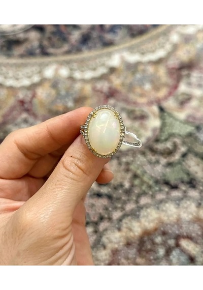 Opal Elmas Yüzük 054