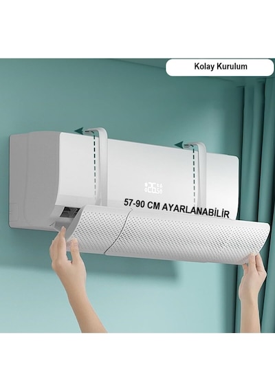 Ayarlanabilir Hava Yönlendirici Klima Aparatı 57-90 Cm Split Klima Siperliği Diğer