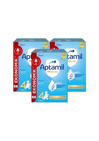 Ayrex 4 Prebiyotikli Çocuk Devam Sütü 1200 X 3 Adet 3600 Gr