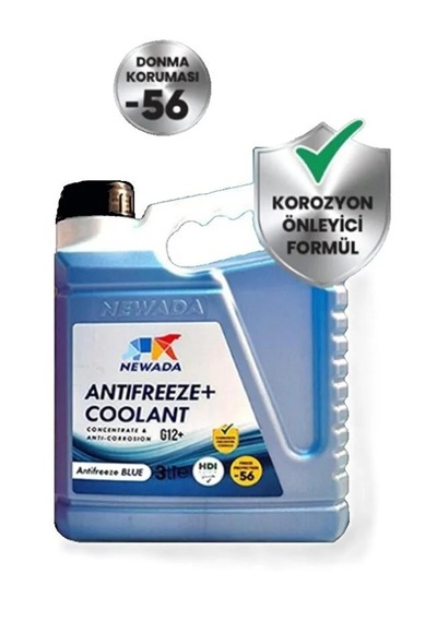 Newada Antifiriz Konsantre Mavi -56c-korozyon Önleyici Özellikli-3 Litre Açık Mavi