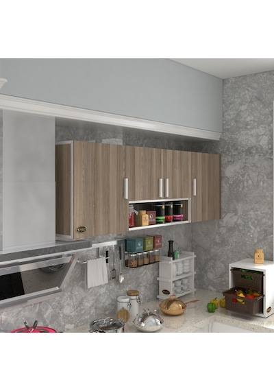 Kenzlife hazır mutfak packey crd 060*180*32 mutfak banyo dolabı kapaklı raflı