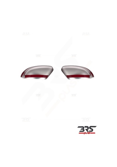 Ford Focus Uyumlu 2011-2017 Ayna Kapağı 2 Parça Abs Krom Kaplama