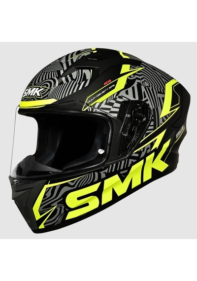 Smk Stellar-s01 Fury Kapalı Kask Ma264 Siyah Sarı