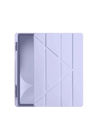Apple Apple iPad Pro 11 2024 Kılıf Kalemlikli Hugo Tablet Kılıfı - Lila Diğer