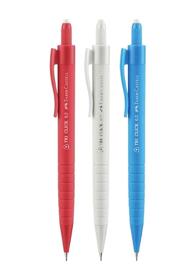 Faber Castell Tri Click Versatil 0,7 Uçlu Kalem Karışık - 3 Adet Çok Renkli