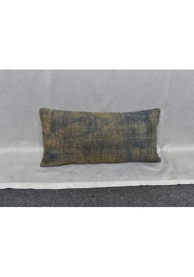 Zehra Abla Halı Yeni El Dokuma Dekoratif Lumbar Kilim Kırlent Yastık Kılıfı 6656 Çok Renkli