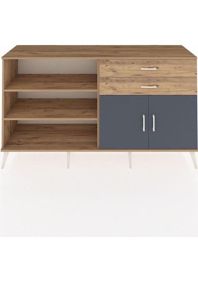 Hyperion Konsol 3 Raflı 2 Çekmeceli 2 Kapaklı 176x44x99 Çam-antra Çam-antrasit/çam Hyperion Konsol 3 Raflı 2 Çekmeceli 2 Kapaklı 176x44x99 Çam-antra Çam-antrasit/çam