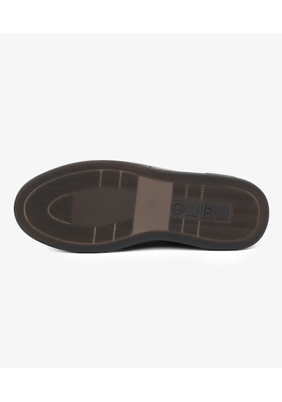 Greyder 64726 Siyah Hakiki Deri Slip-on Bağcıklı Erkek Deri Sneaker Ayakkabı