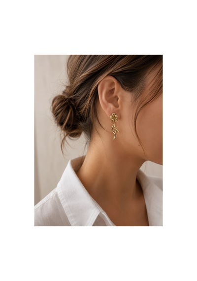 Xuping Jewelry Küpe Altın