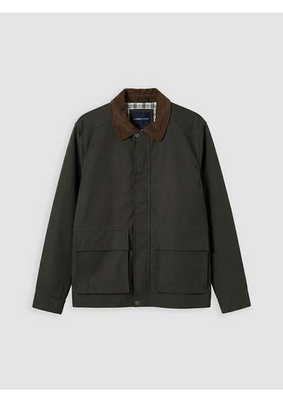 Lcwaıkıkı Classic Haki Regular Fit Kadife Yaka Erkek Ceket
