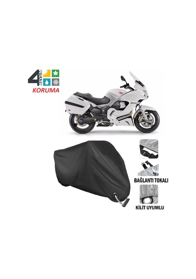 Moto Guzzi Norge 1200 Motosiklet Branda ( Kilit Uyumlu - Siyah